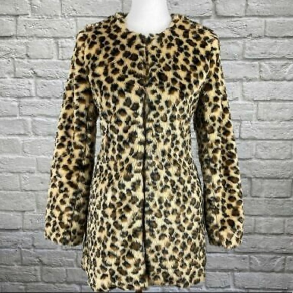 Leopard Print Faux Fur Coat - Picture 8 of 8